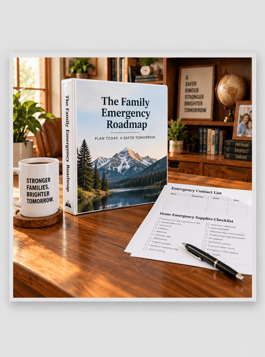 The Family Emergency Roadmap printable binder