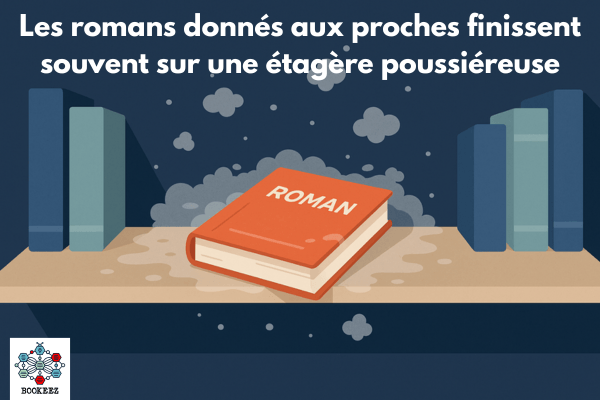 Les romans donnés aux proches finissent souvent sur une étagère poussiéreuse