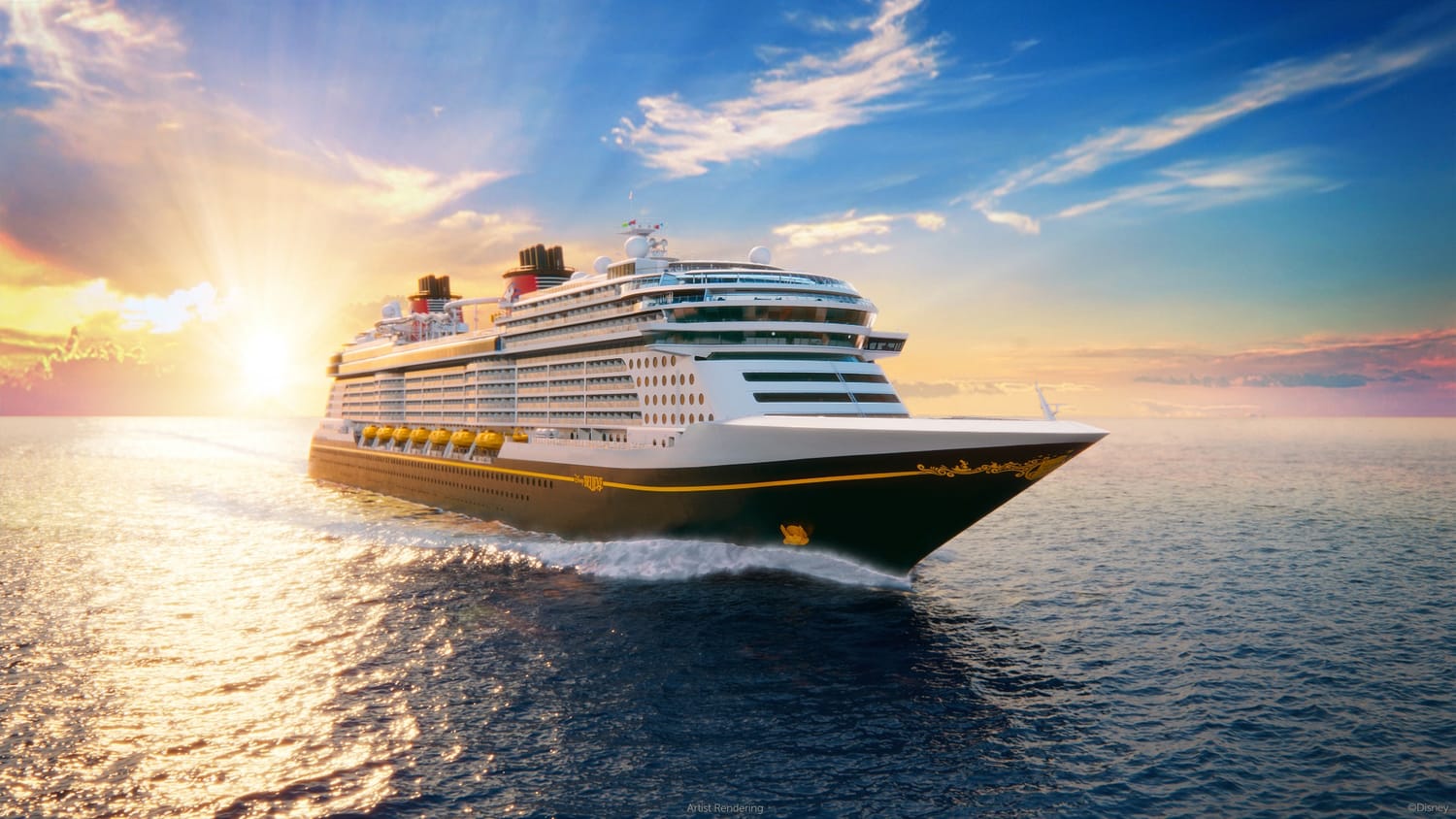 Disney Cruise Line ship artist rendering supplied by Amber