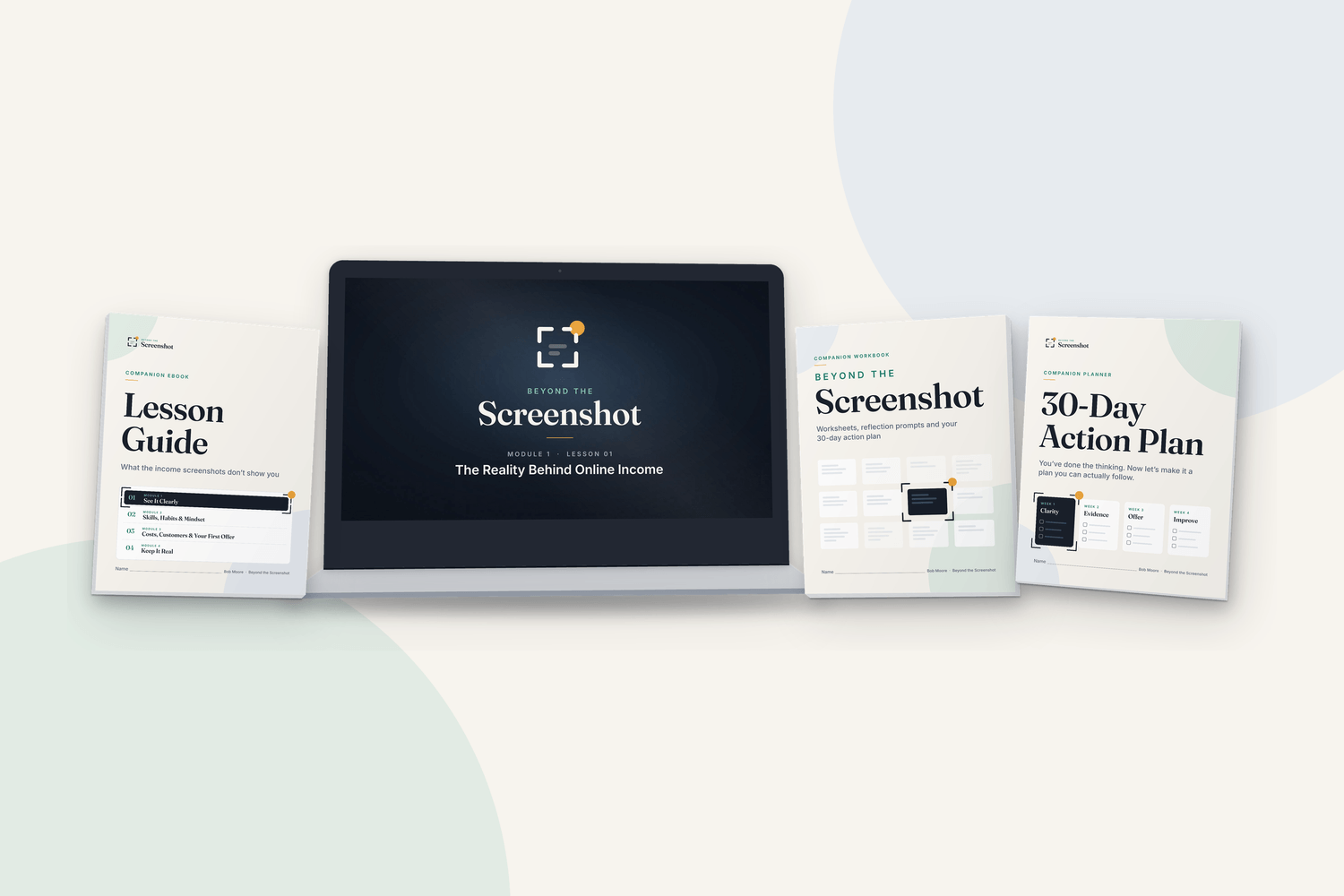 Beyond the Screenshot course, Lesson Guide and workbook bundle