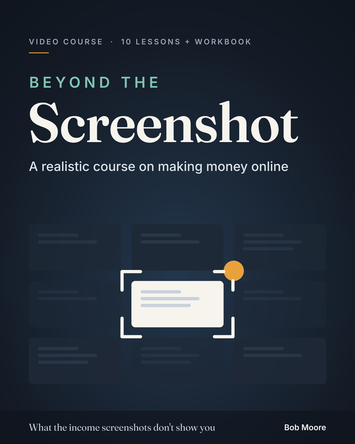 Beyond the Screenshot course cover