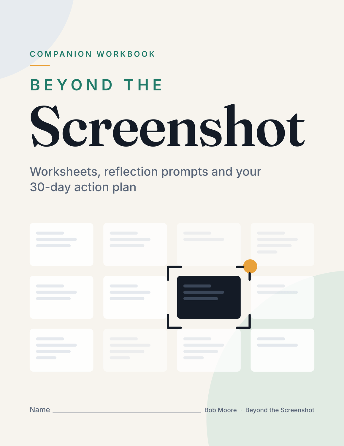 Beyond the Screenshot Workbook cover