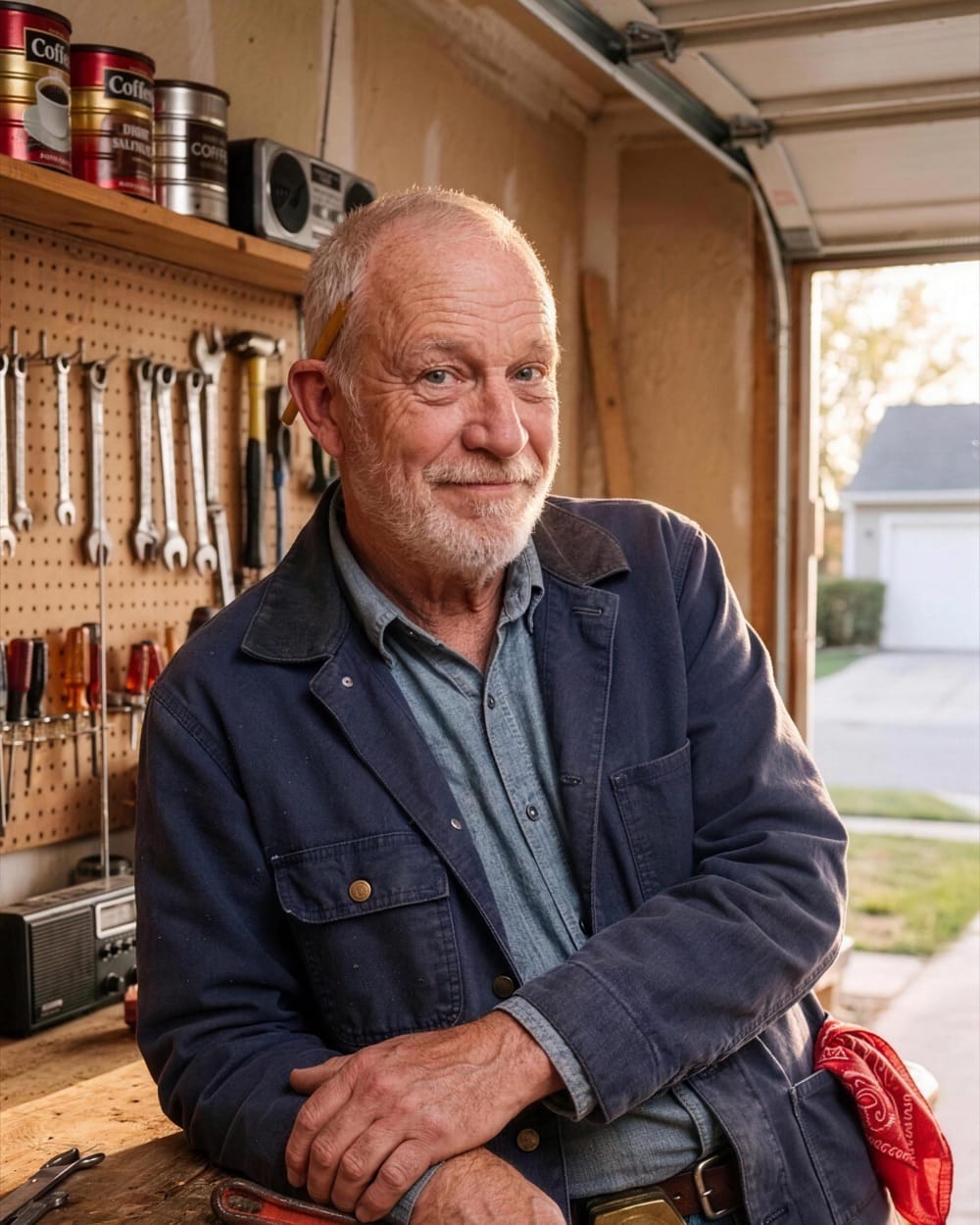 Grandpa Walt, a retired handyman character