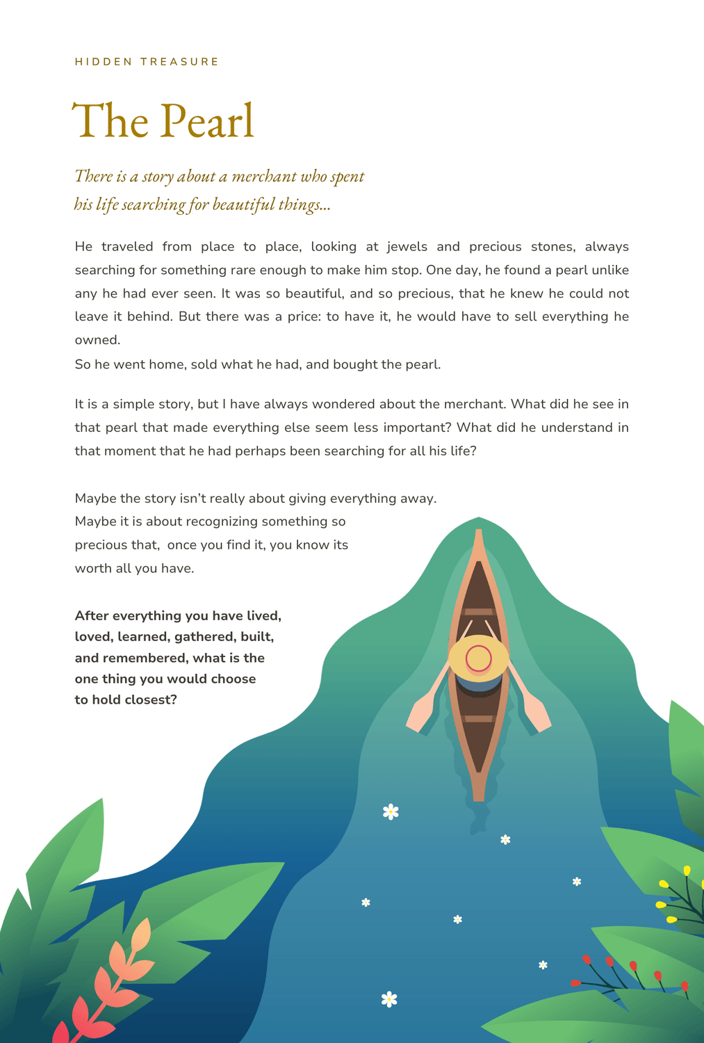 Inside Every Treasure: Sample interior page 12 of 12
