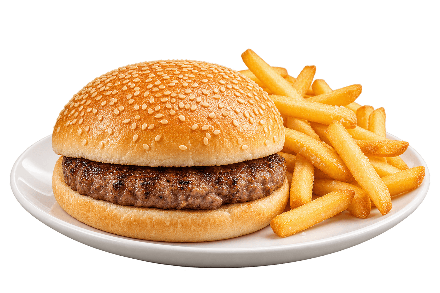 Hamburger classico con patatine