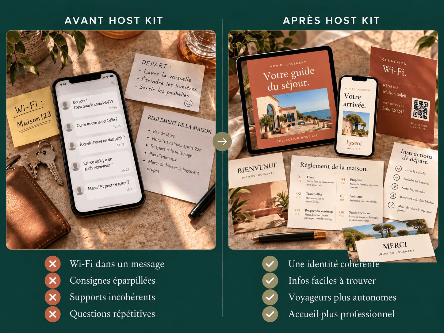 Avant et après HOST KIT