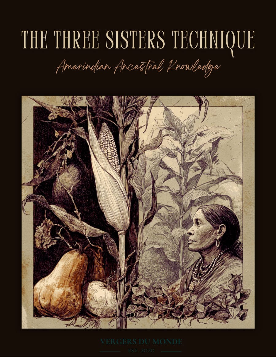 Cover of The Three Sisters Technique, Amerindian Ancestral Knowledge, Vergers du Monde