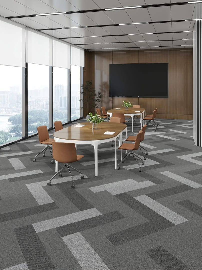 Addmall showroom interior with marble and wood samples