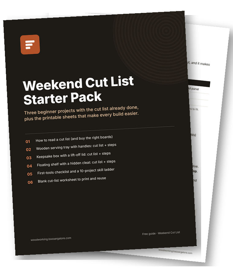 Weekend Cut List Starter Pack PDF cover