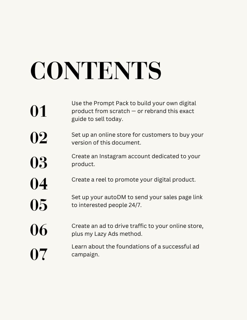 Contents page
