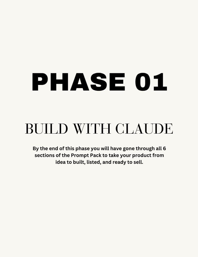 Phase 01: Build with Claude