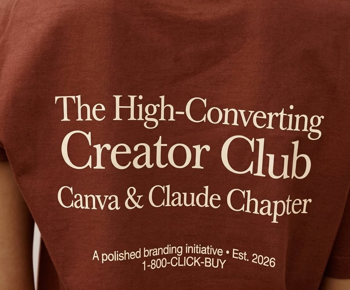 The High-Converting Creator Club t-shirt