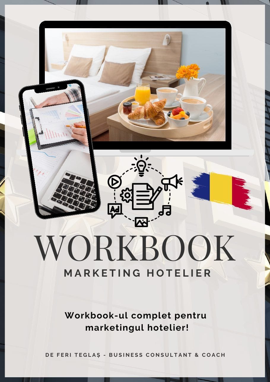 Coperta Workbook Marketing Hotelier de Feri Teglaș