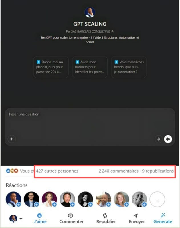 R&eacute;seaux sociaux contenu automation