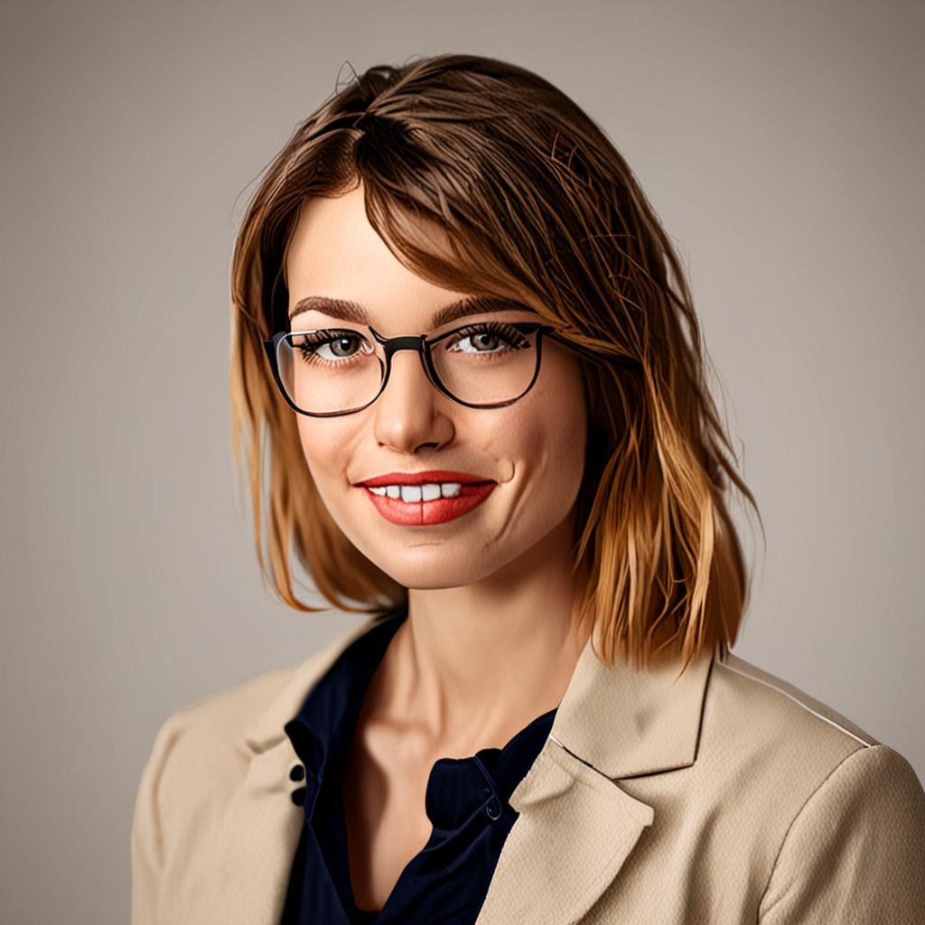 friendly woman portrait