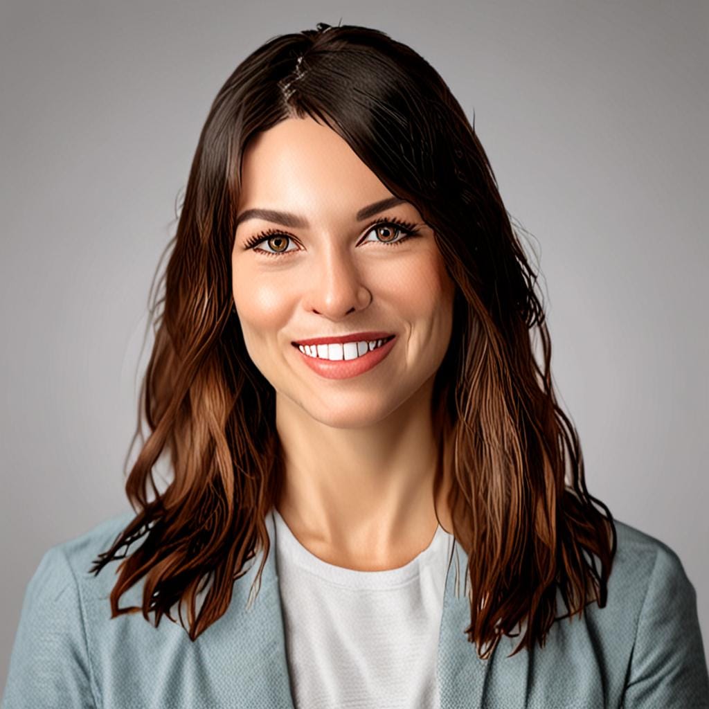 friendly woman portrait