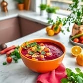 Soupe tonifiante légumes racines betterave