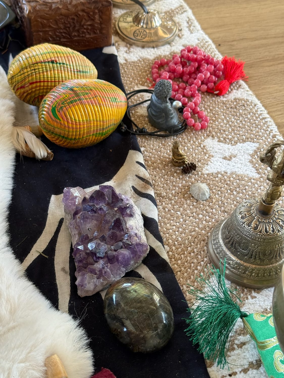 Objets sacrés de la cérémonie