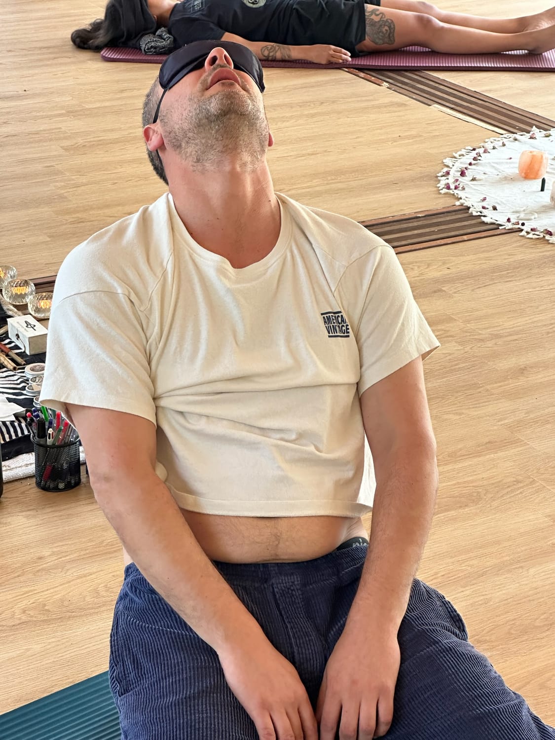Participant en activation kundalini