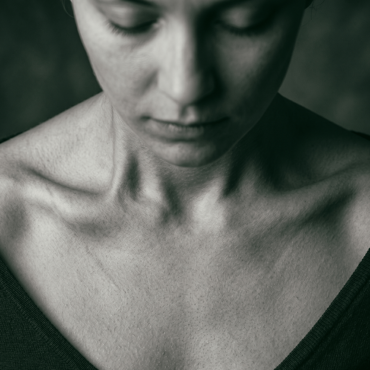 Respiration en apnée, tensions cervicales