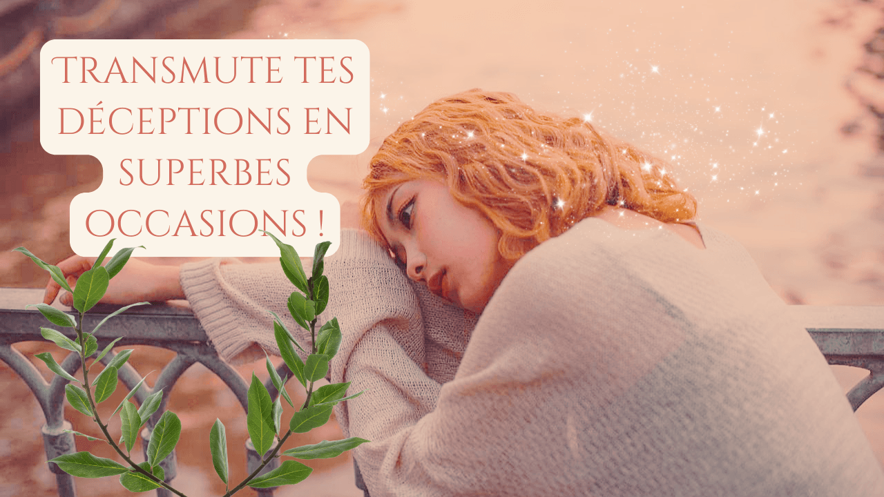 Visuel d’article : femme rousse songeuse appuyée sur une rambarde avec des plantes vertes, symbole de transmutation des blessures en force sacrée.