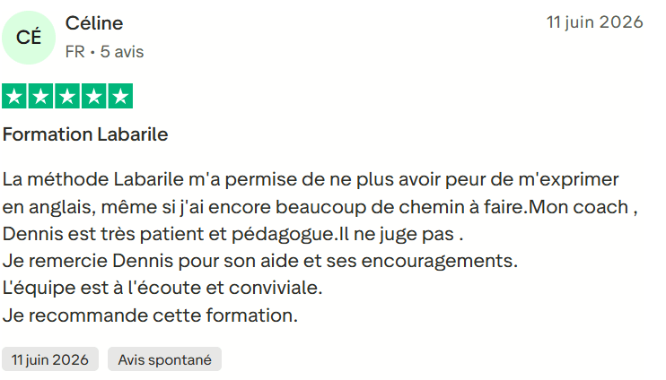 Avis client Labarile English 11