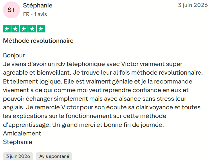 Avis client Labarile English