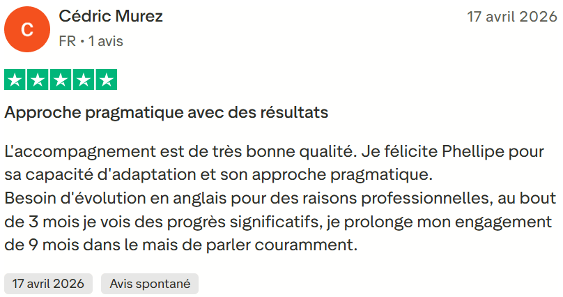 Avis client Labarile English