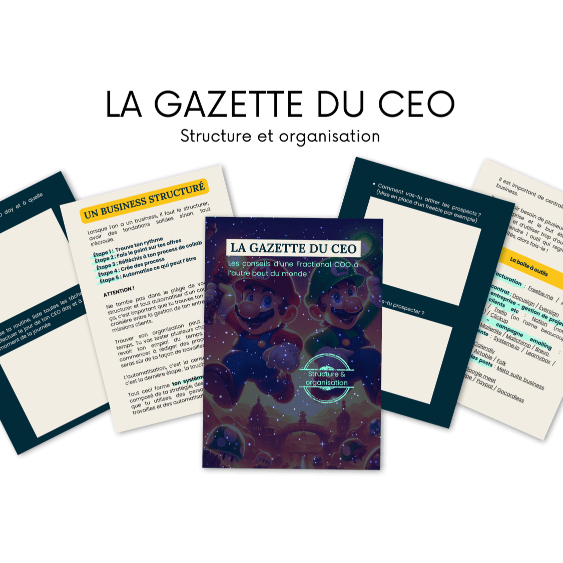 Workbook structure & organisation