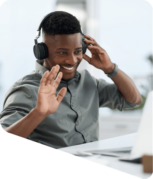 Session de coaching d'anglais en visioconférence, en pratique orale