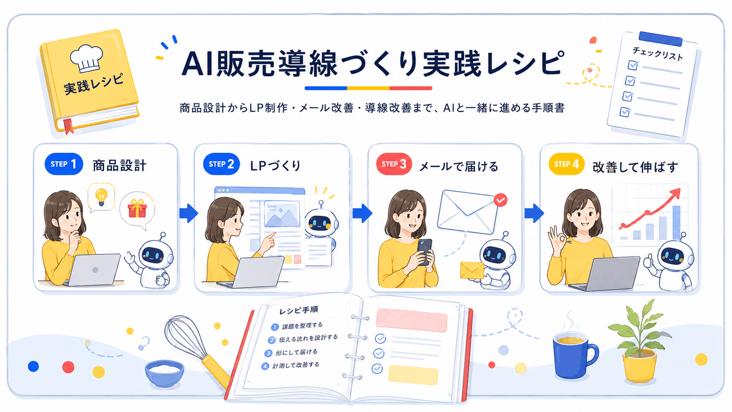 AI販売導線づくり実践レシピの画像