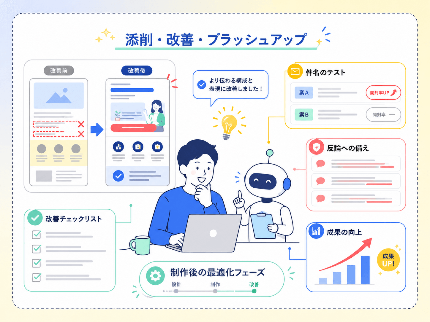 AIでLPやメールを改善する画像