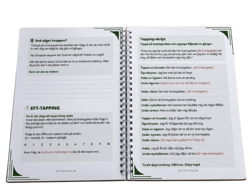 Uppslag ur arbetsboken