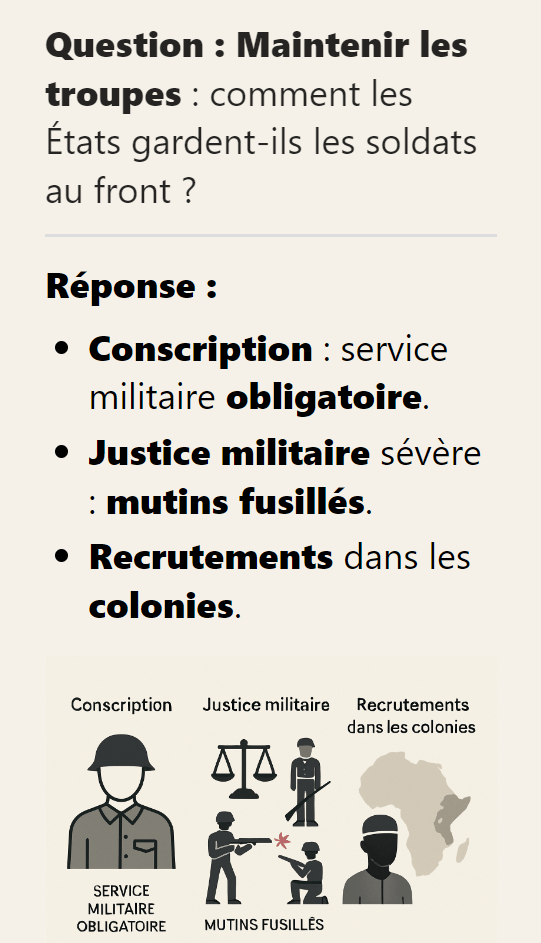 Verso : réponse / correction