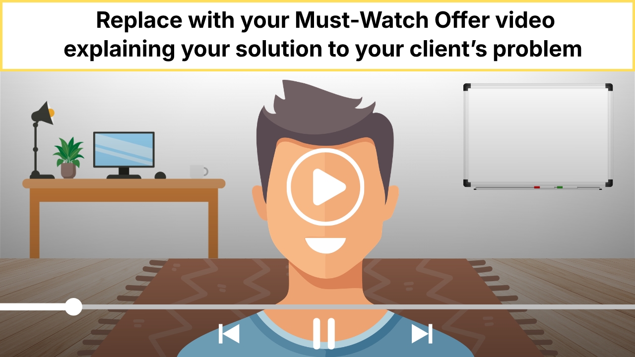 illustration of man speaking in video