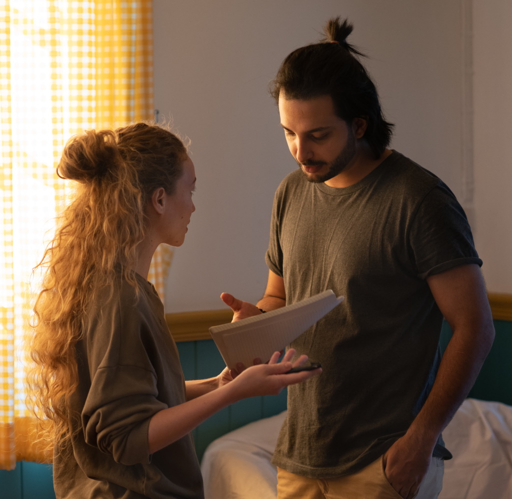 Couple in bedroom