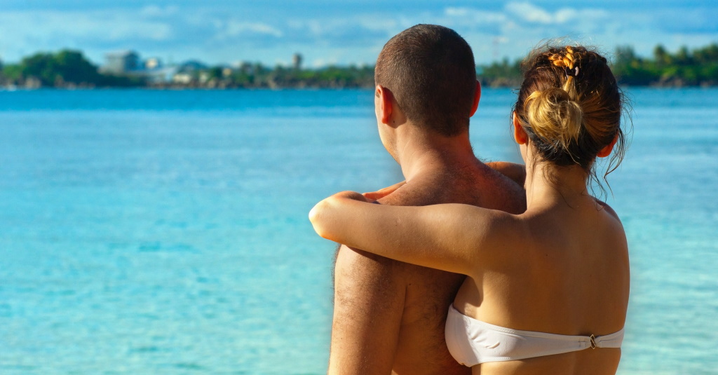 Couple Looking To The Sea