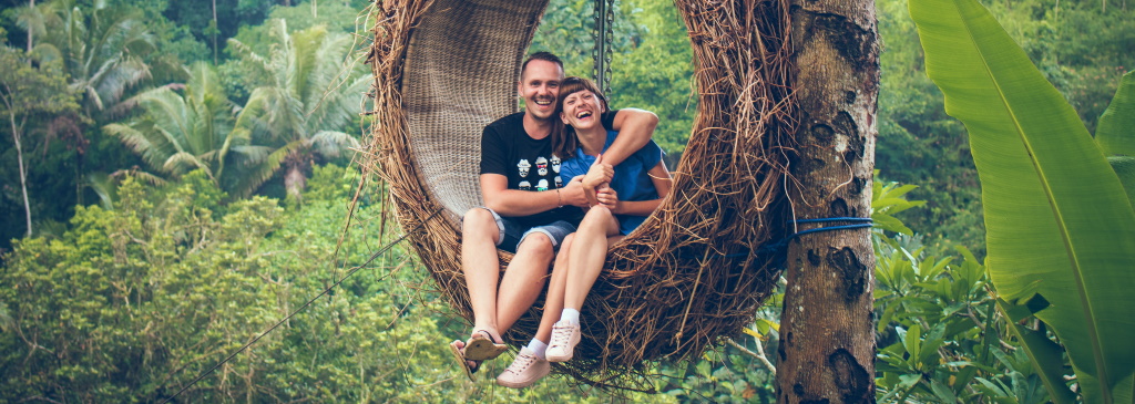 Couple in A Swing