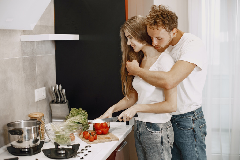 Couple Cooking