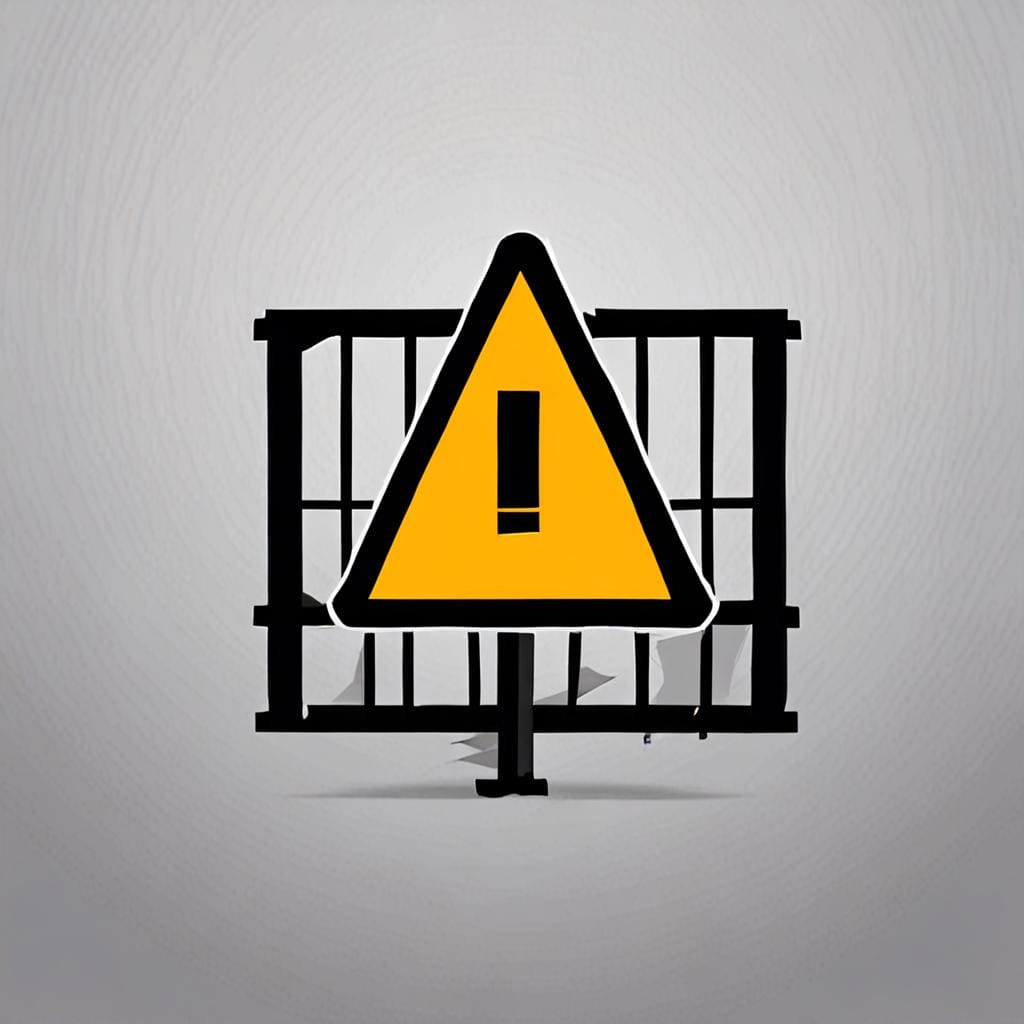 warning barrier
