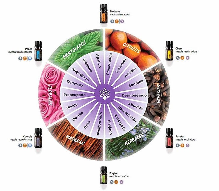 Gama emocional de aceites esenciales doTERRA, para qué sirven