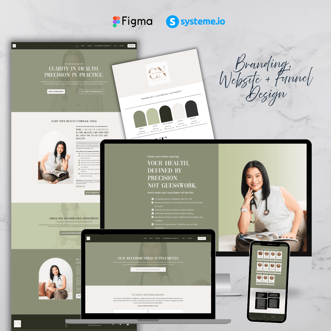 Brand and landing page designs
