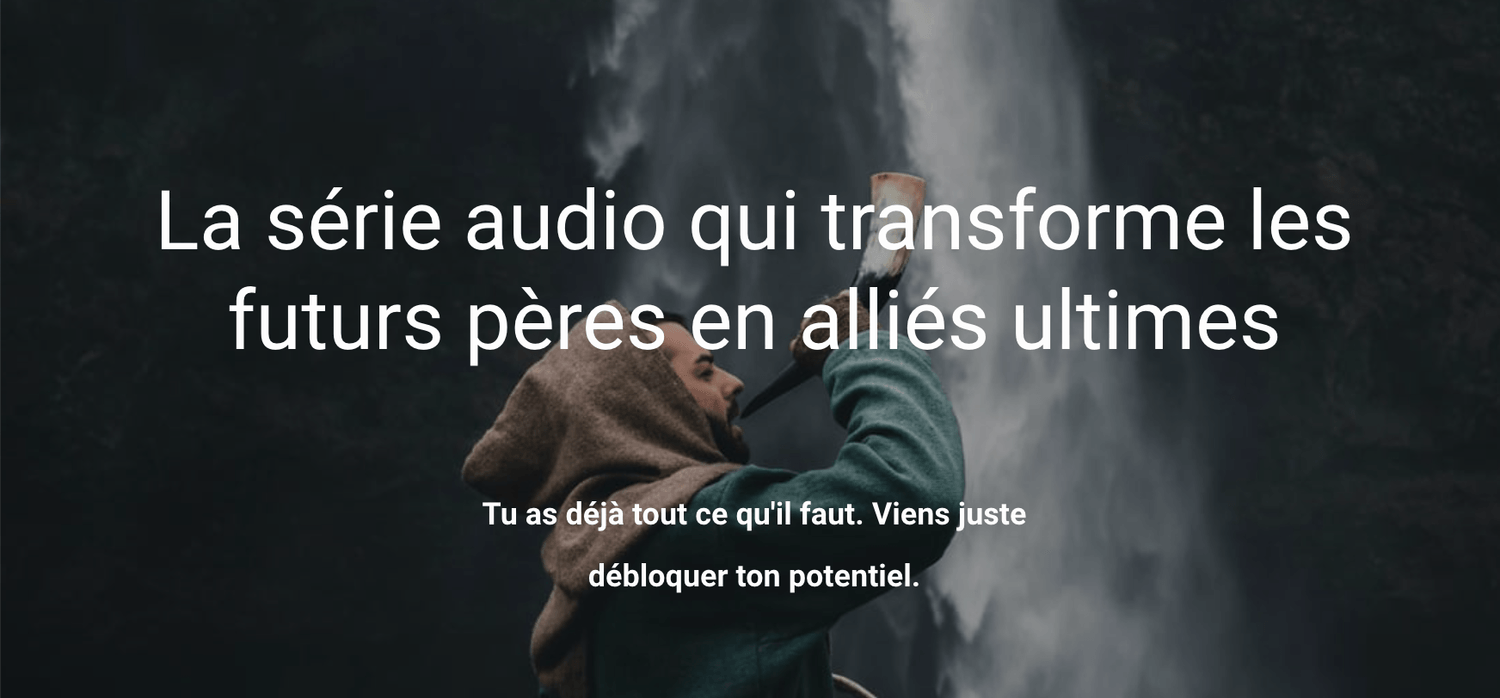 Une série audio parfaite comme cadeau de Noël pour un futur papa