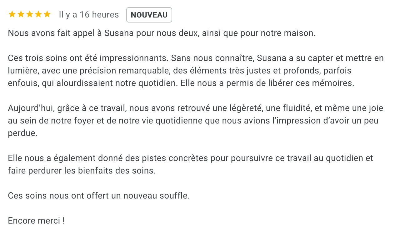 avis soin énergétique nettoyage de lieu