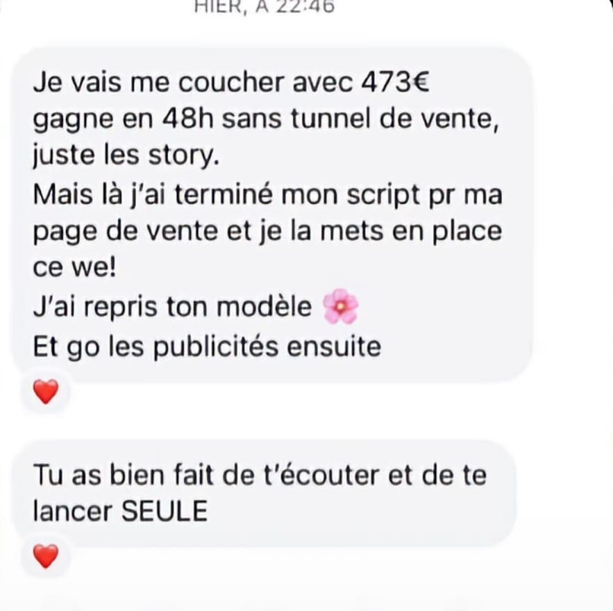 Témoignage anonyme - 473€ en une soirée avec QueenIA