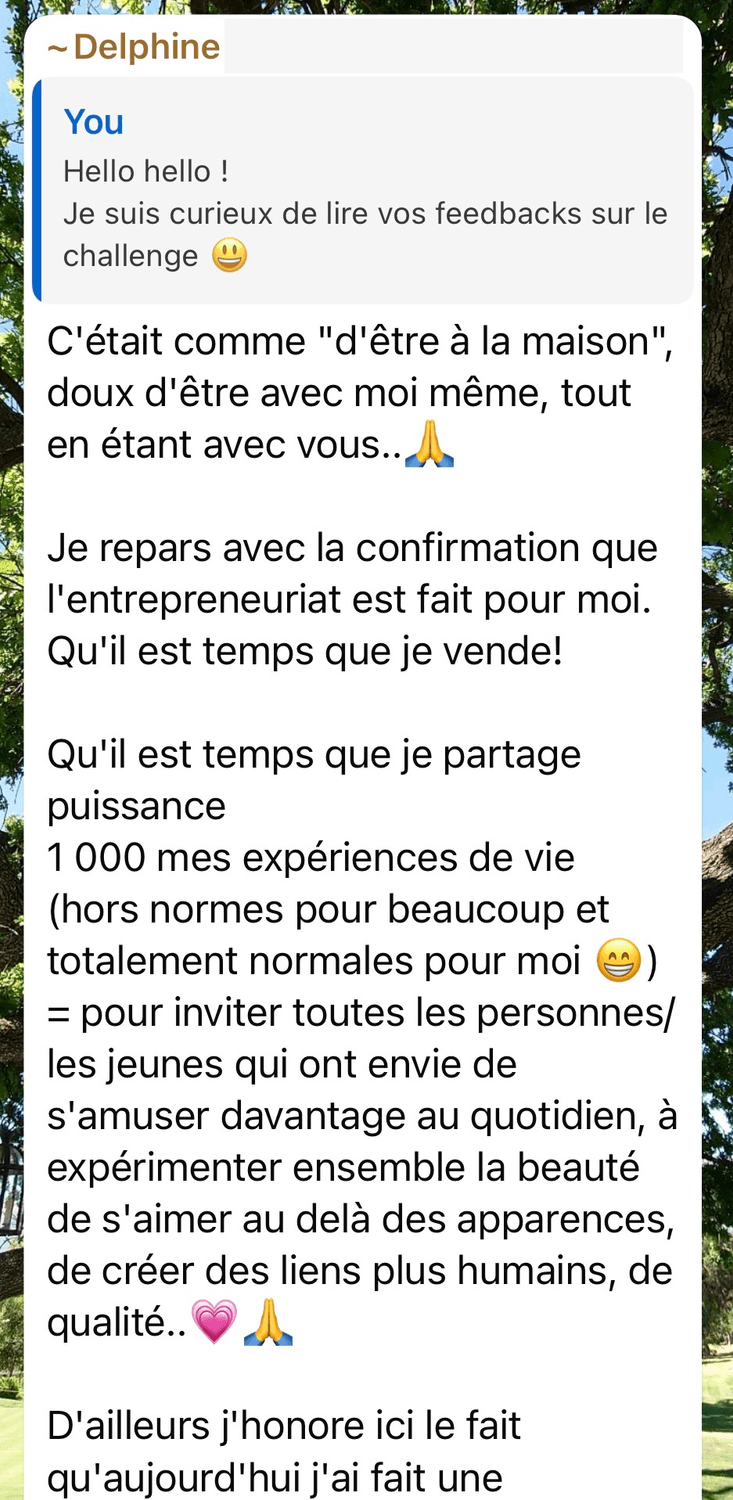 Témoignage Delphine