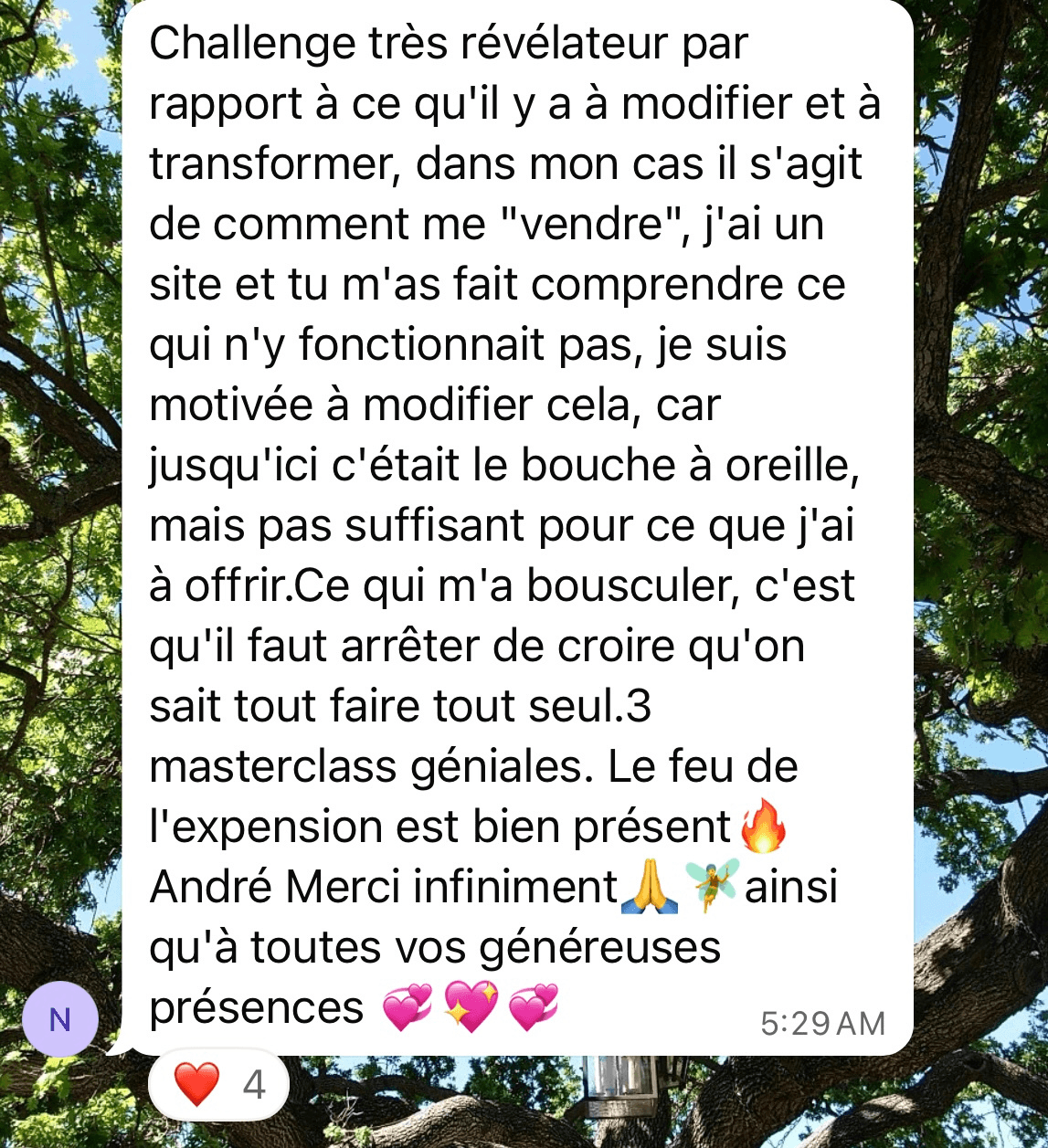 Témoignage