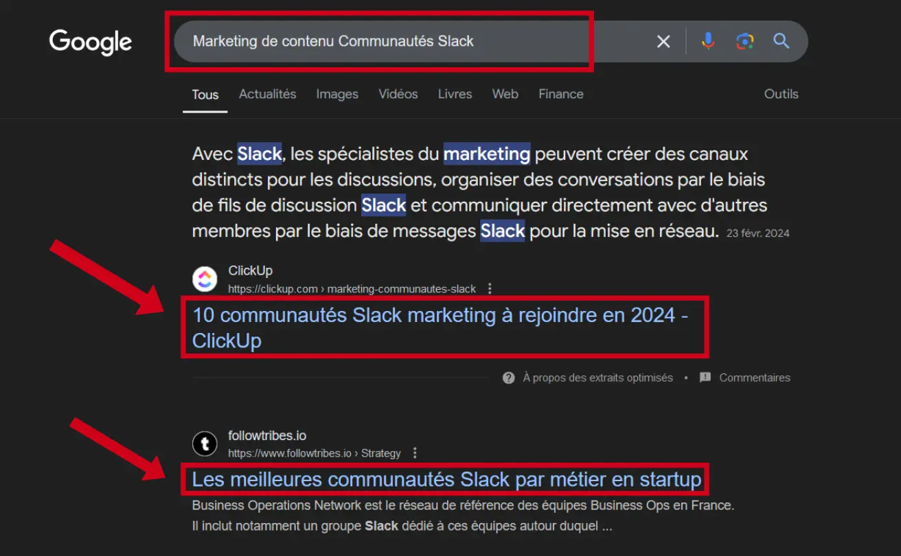 communautés Slack