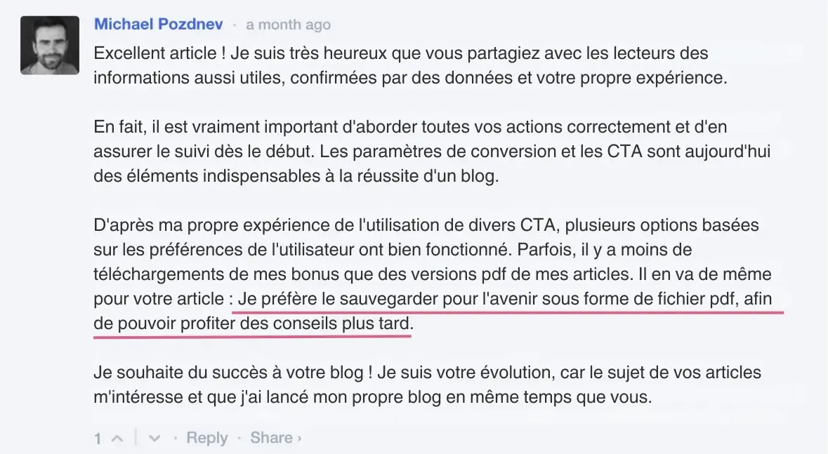 commentaire