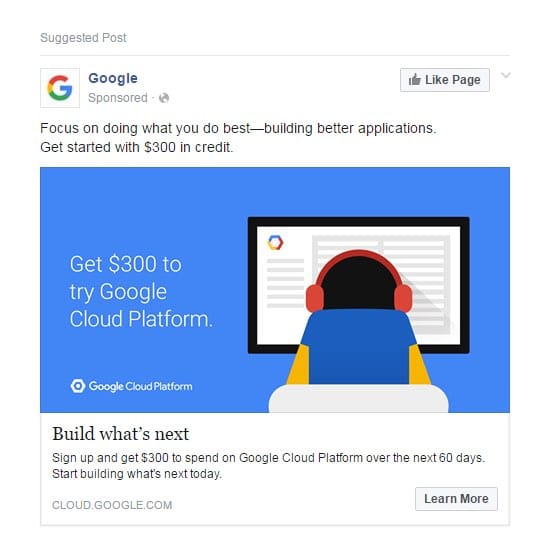 publicité de remarketing de google